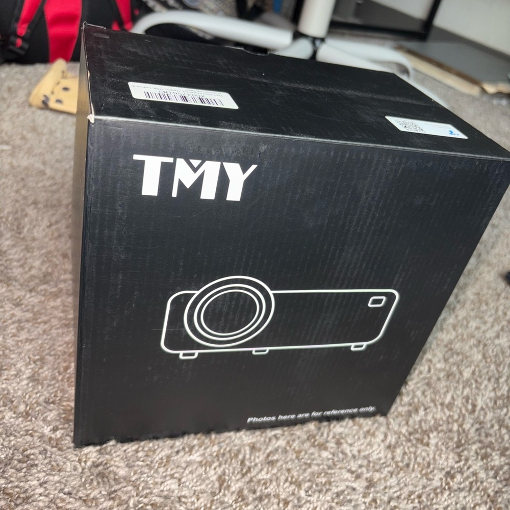 Portable White Bluetooth Projector - Picture 3 of 4